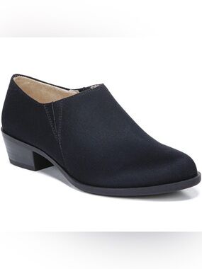 LifeStride Womens Abilene Black Faux Vegan Suede Microsuede Ankle Boots Shoes 9